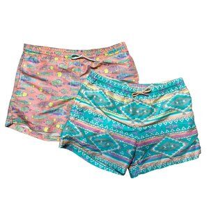 Chubbies Men’s Swim Trunks Shorts Bundle M Fun Print Beach
